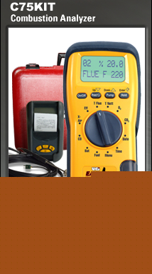 New uei C75KIT eagle combustion analyzer w/printer 