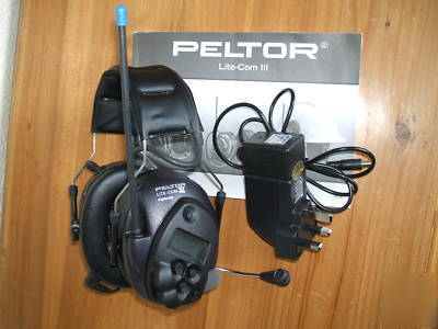 Peltor lite-com iii vox pro comms headset 2 way radio 