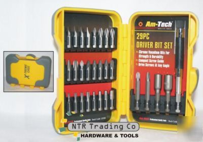 29PC torx slotted pozi phillips bit bits set power tool