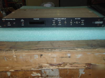 Aries industries vd-1000 video display - used