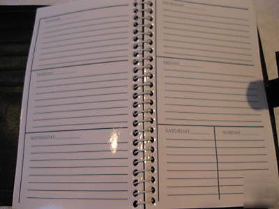 Buxton black leather 5X7 day planner/organizer/wallet