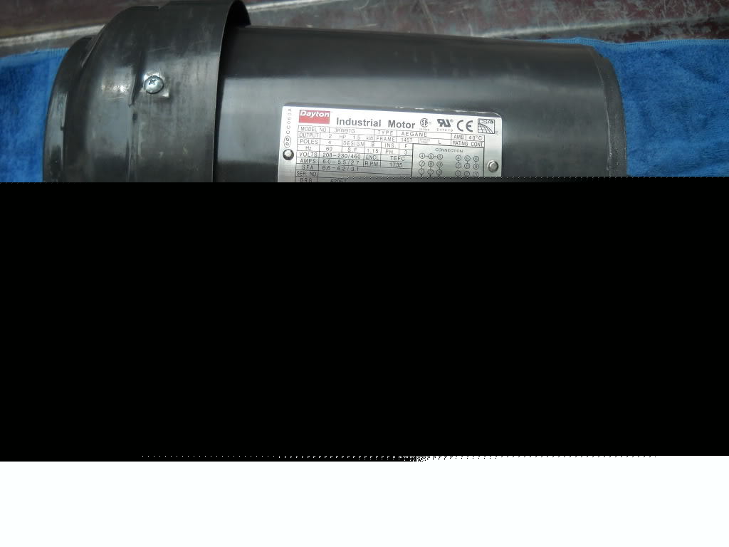 Dayton 2HP inverter duty electric variable speed motor 