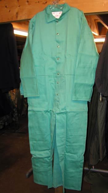 Flame retardant westex coveralls sz large nos