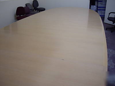 20 foot custom made conference table from banker firm