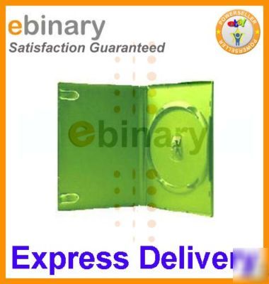 200 cd dvd single green cases with sleeve free delive