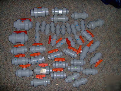 1 lot cpvc true union ball check & ball valves 42PCS