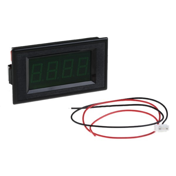 3 1/2 green volt meter dc 7V - 15V with 3 pin cables