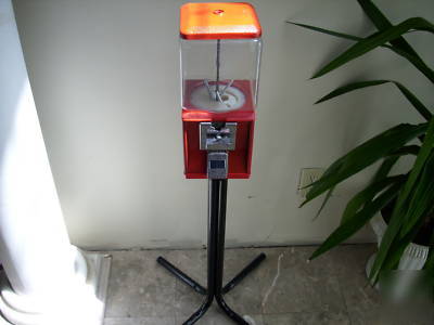 Ashland/nw gumball vending machine $.25 red w/stand