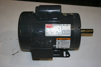 Dayton industrial MOTOR1 hp single PHASE1725 rpm 6K827L