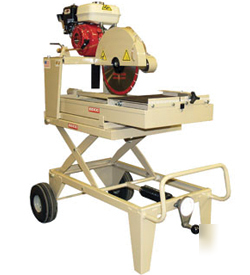 Edco hss-14 hardscape gas brick saw 6.5 hp honda engine