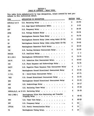 Instruction manual, for multi-amp, sr-51 relay test set