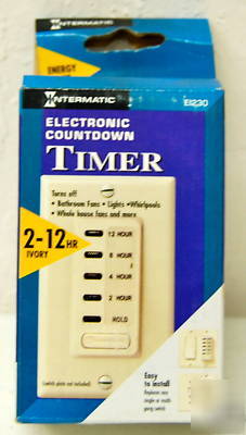 Intermatic EI230 2/4/8/12 hour decora timer ivory