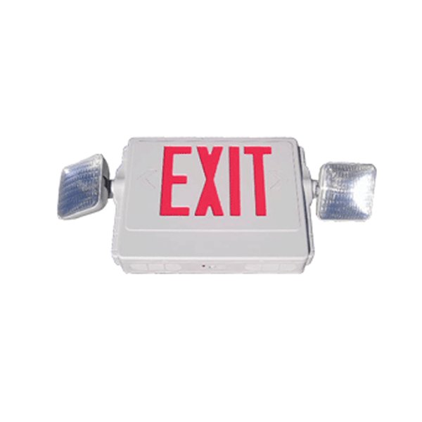 Led exit sign & emergency lights lighting ,6 units