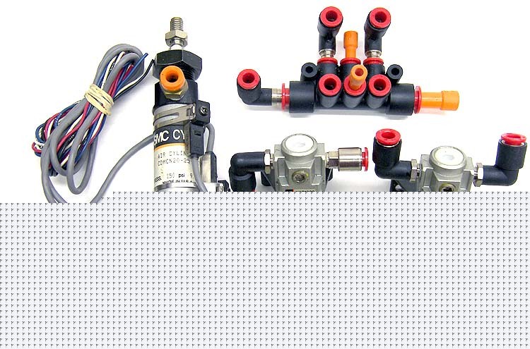 Lot 5 smc air cylinder CDMCN20-25 flow regulator sensor