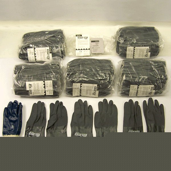 New lot 62 pair towa 585 activ-grip coated work gloves