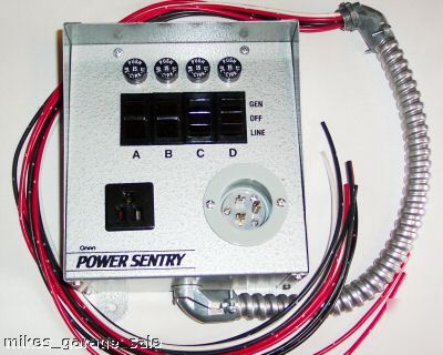 New manual transfer switch onan generator power sentry 