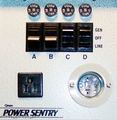 New manual transfer switch onan generator power sentry 