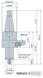 Nsk high speed air motor milling spindle SMS401-NT30