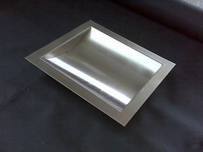 Small stainless steel deal trays