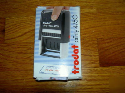 Trodat self-inking text date stamp printy-dater 4755