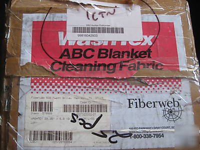 Fiberweb washtex abc blanket cleaning fabric 25 rolls 
