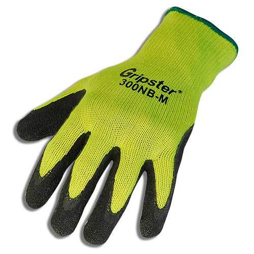 Gripster glove - neon yellow / black rubber palm - xl