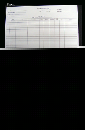 Lot of 500 white transportation log envelopes 10