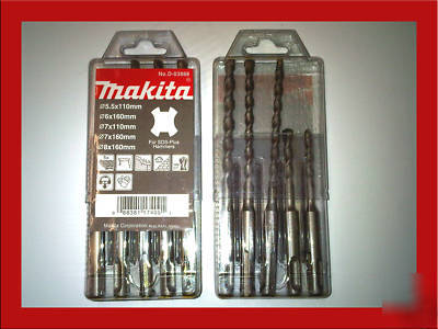 Makita d-03888 sds+ drill bit set x 5 sets (25 bits) 