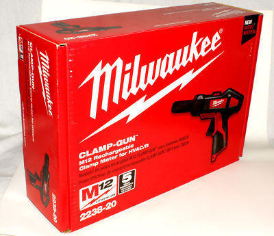 New milwaukee clamp-gunâ„¢ meter for hvac/r 2238-20 M12 