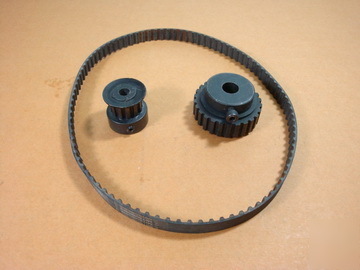 Pulley & timing belt set for cnc / automation