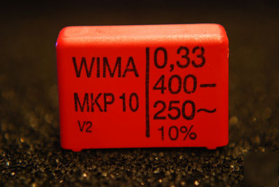 Wima polypropylene film capacitor MKP10 0.33UF 400V 10%