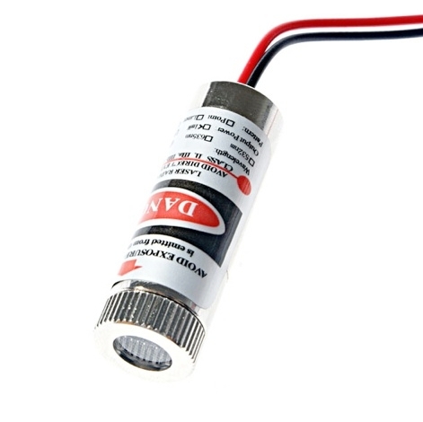 5MW focusing laser module with dot or crosshair beam