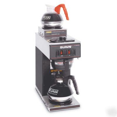 Bunn VP17-2 pourover coffee brewer with 2 warmer's