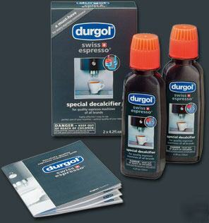 Durgol swiss espresso machine cleaner two 4.2OZ bottles