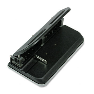 24-sheet touch heavy-duty 3- to 7-hole adjustable black