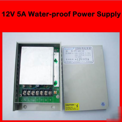 Dc 12V 5A water-proof regulated switching power supply