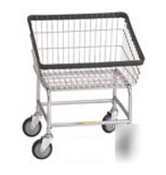 Front loading laundry cart chrome basket-1 ea-r and r