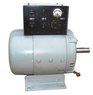 Generator - belt drive driven - 8,000 watts - 120/240V