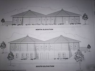 House plans, blueprints, double octagon log house