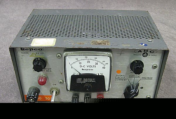 Kepco abc regulated dc power supply 0-30 volts 38 ma