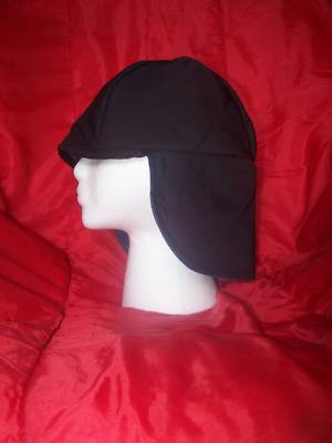 Real welding cap ,welders,ear flaps,all black