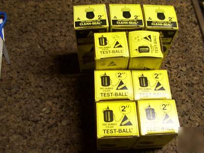 Lot of 10 cherne test plugs ,rubber, pneumatic