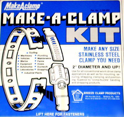 New 5 make-a-clamp stainless steel clamp kits #4005