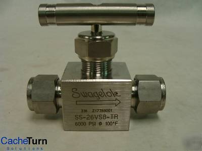 New swagelok ss integral bonnet needle valve # ss-26VS8 