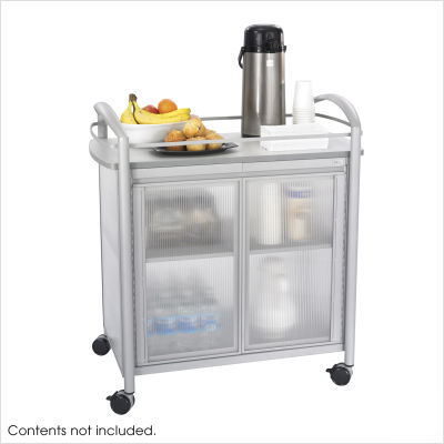 Safco products impromptu refreshment cart in gray