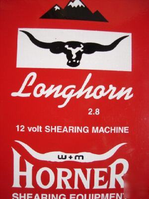 Sheep shearing machine. longhorn 2.8 12 volt shears