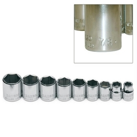 Bahco by snap on 9 pc 3/8IN 6PT. drive std. sockets