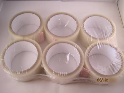 6 rolls of best clear packing shipping tape 