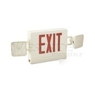Elco EE97HR combo emergency exit lighting sign red