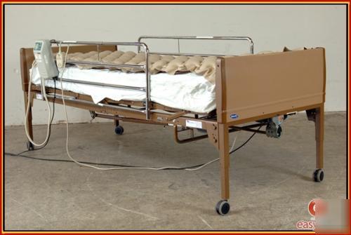 Invacare 5301IVC adjustable patient bed+pump & cushion